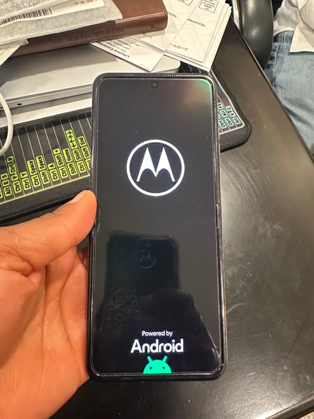 Foldable Black Smartphone with Dual Rear Cameras Motorola Razr unlocked 256gb